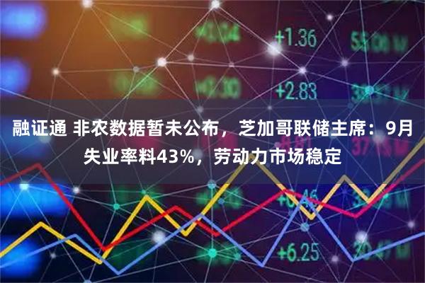 融证通 非农数据暂未公布，芝加哥联储主席：9月失业率料43%，劳动力市场稳定